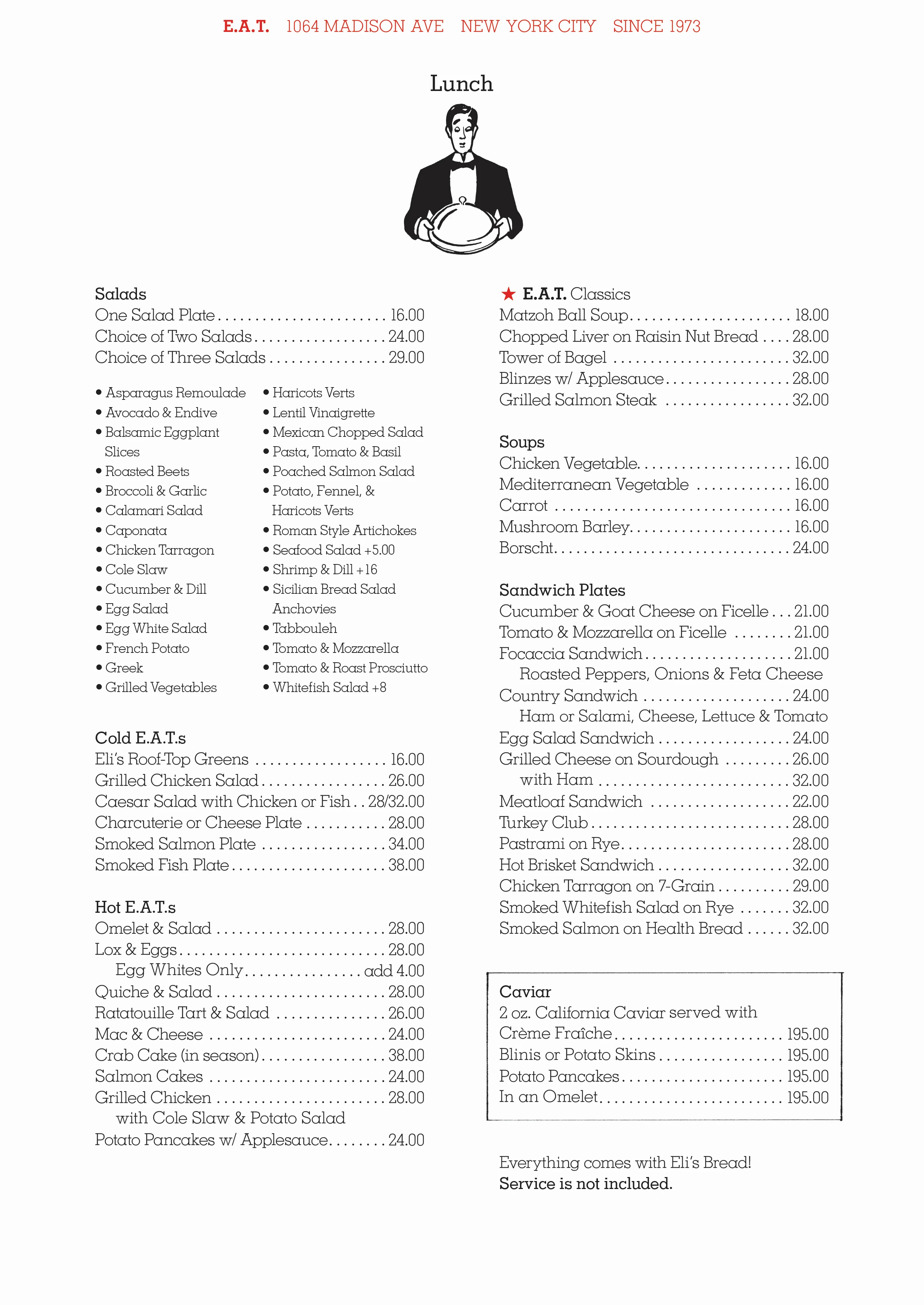 Lunch Menu