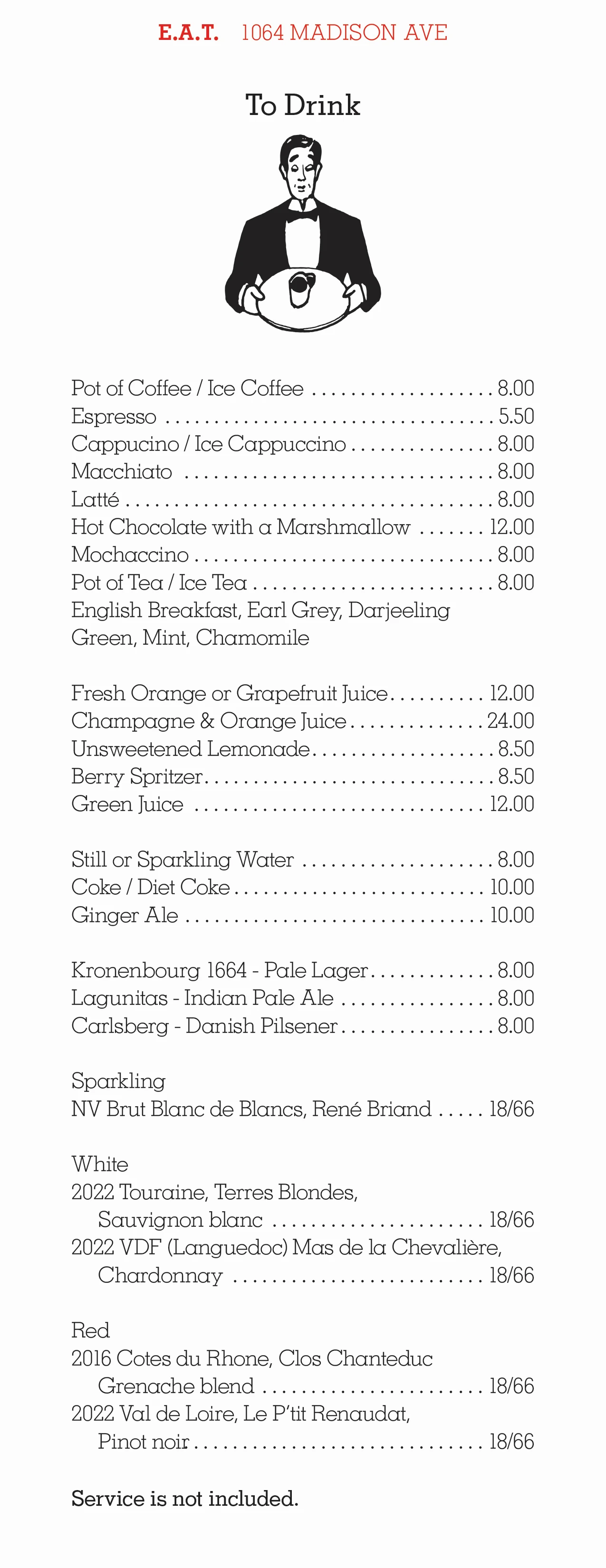 To Drink Menu